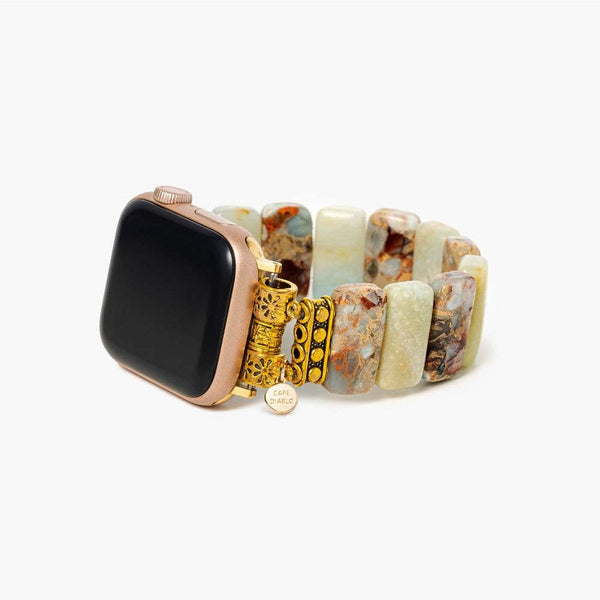 Earth Amazonite Stretch Apple Watch Strap