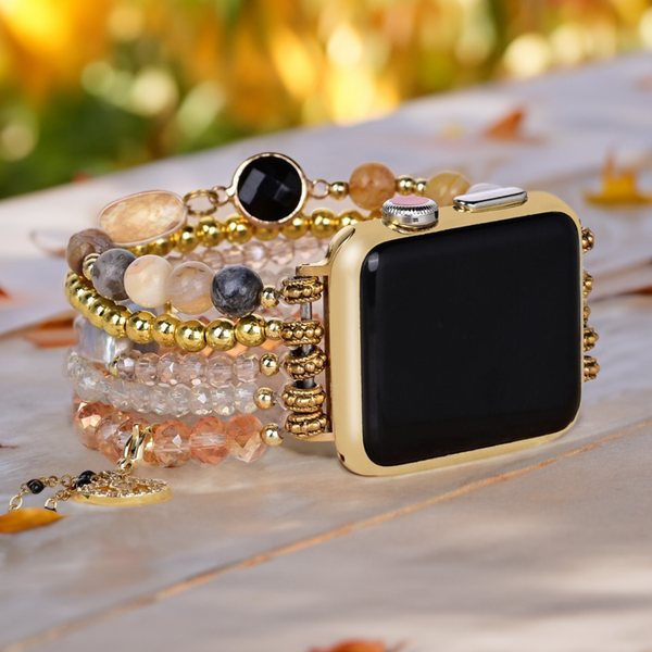 Dark Champagne Stretch Apple Watch Strap