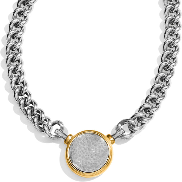 Brighton-Ferrara Two Tone Pendant Necklace