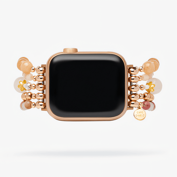 Burgundy Rose Stretch Apple Watch Strap