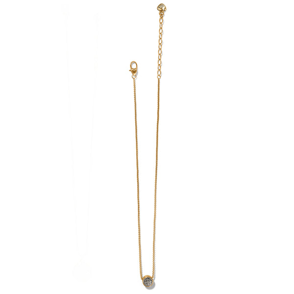 Brighton-Ferrara Two Tone Luce Mini Pendant Necklace