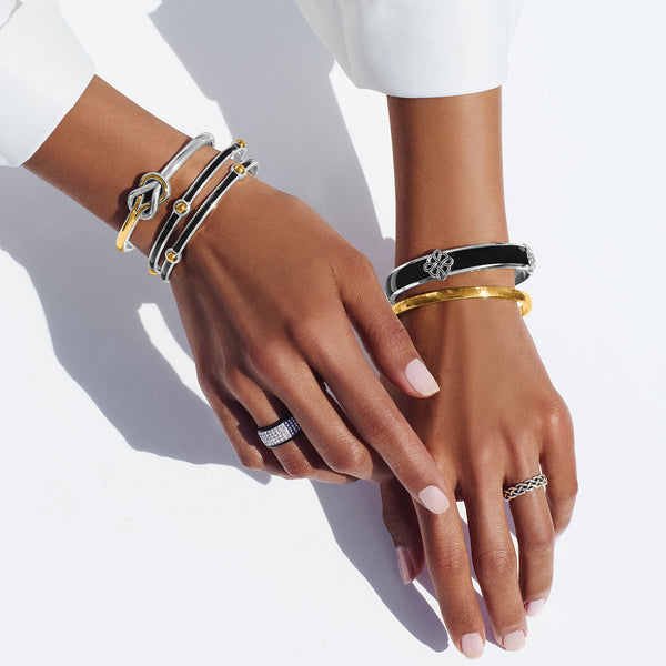Brighton-Interlok Harmony Two Tone Bar Bracelet