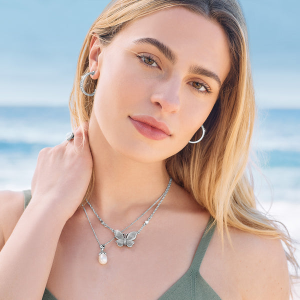 Brighton-Everbloom Pearl Drop Necklace