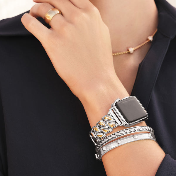 Brighton-Coconut Grove Two Tone Apple Watch Band