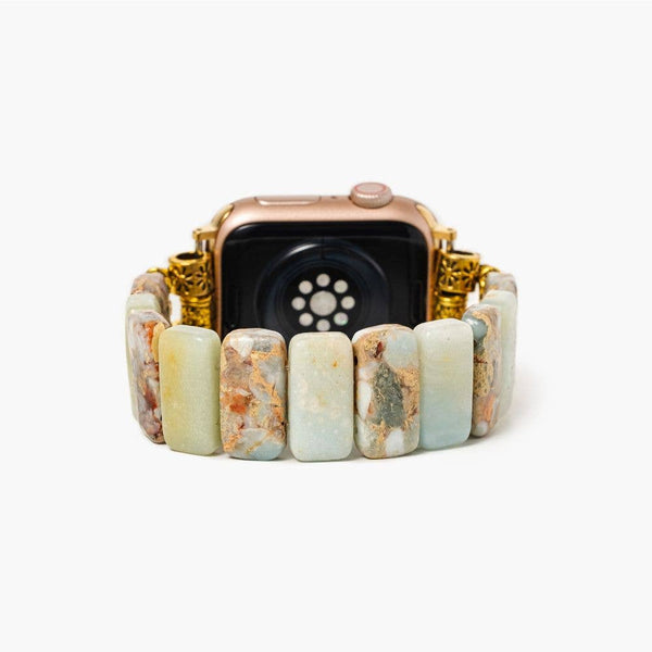 Earth Amazonite Stretch Apple Watch Strap