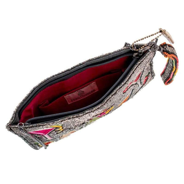 Mary Frances-Mixed Drinks Beaded Crossbody Clutch Handbag