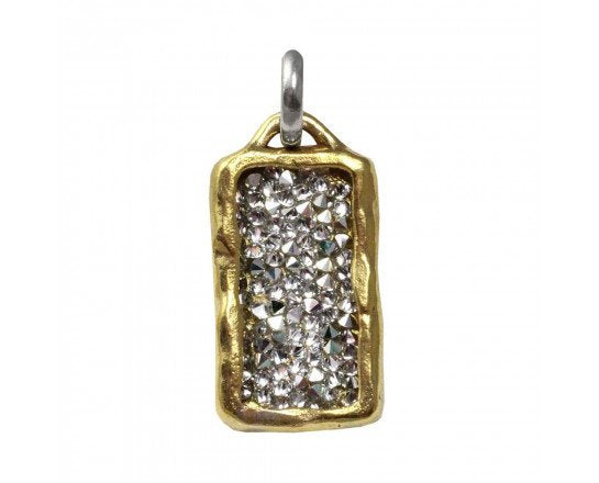 Waxing Poetic-Kristal  Pendant - Brass