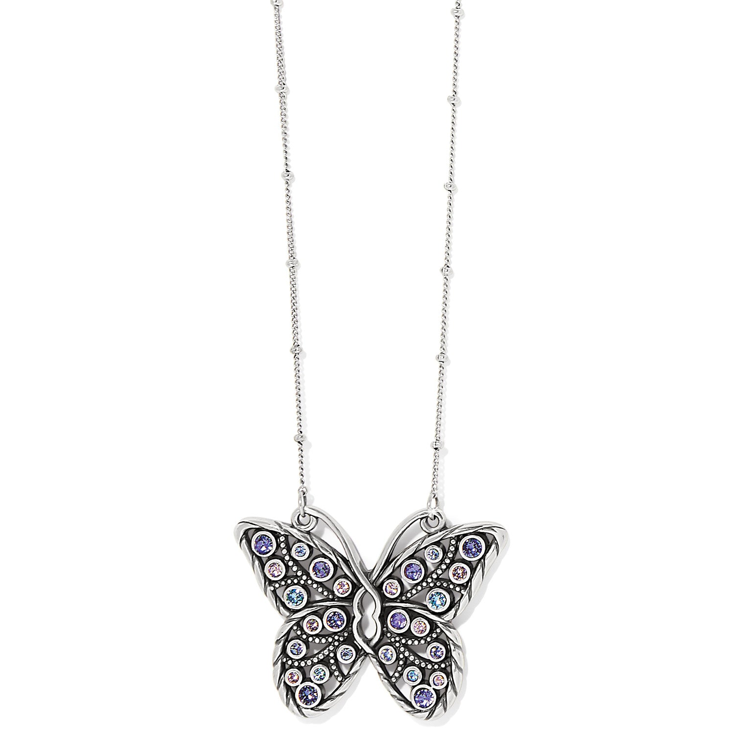 Brighton-Halo Gems Monarch Butterfly Necklace