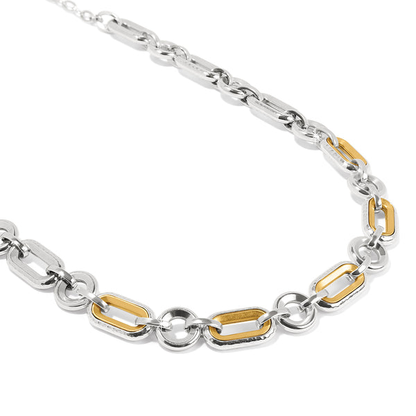 Brighton-Ferrara Medici Line Two Tone Necklace