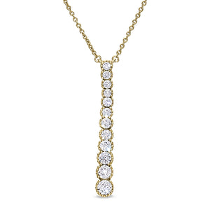 Kelly Waters-Gold Finish Sterling Silver Micropave Drop