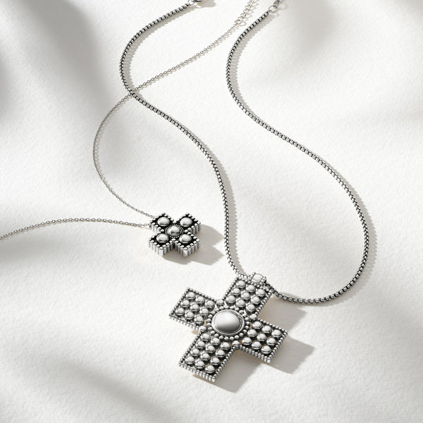 Brighton-Pretty Tough Small Cross Necklace