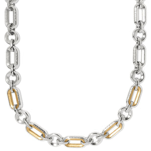 Brighton-Ferrara Medici Line Two Tone Necklace