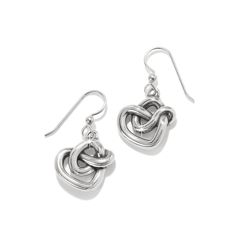 Brighton-Interlok Curve Heart French Wire Earrings