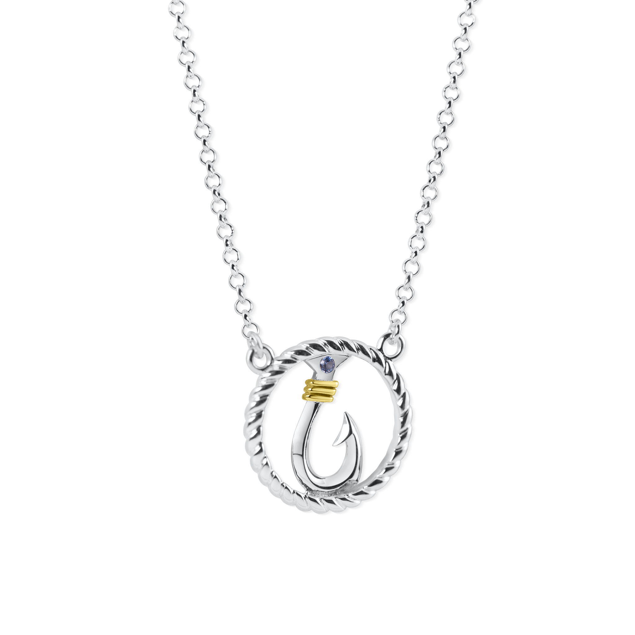 Nau-T-Girl-Hook Circle Rope Necklace