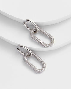 Oval Shape Drop Earrings