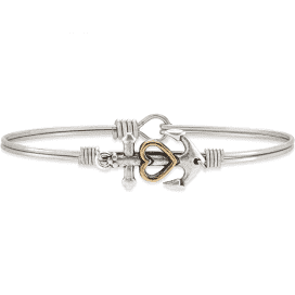 Luca Danni Anchor Bangle Bracelet