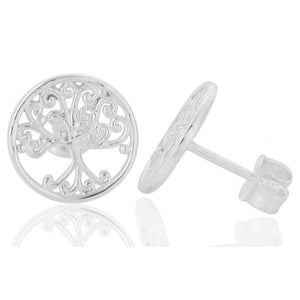 Southern Gates Large Oval Oak Tree Stud Earrings