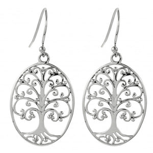 Southern Gates Oval Oak Tree Earrings