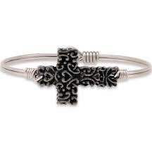 Luca + Danni-Ornate Cross Bangle Bracelet