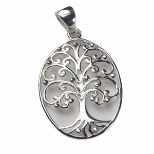 Southern Gates Medium Oval Oak Tree Pendant